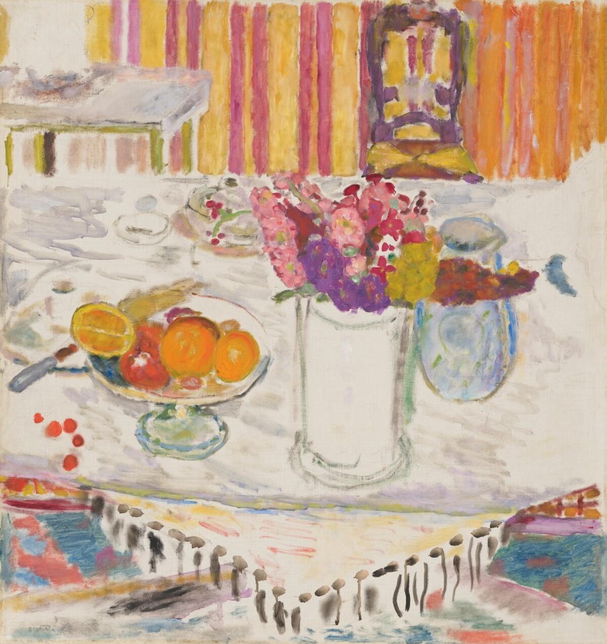 The White Tablecloth by Pierre Bonnard