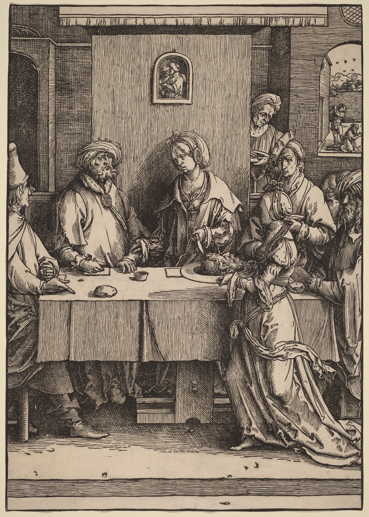 Herod and Herodias by Lucas van Leyden