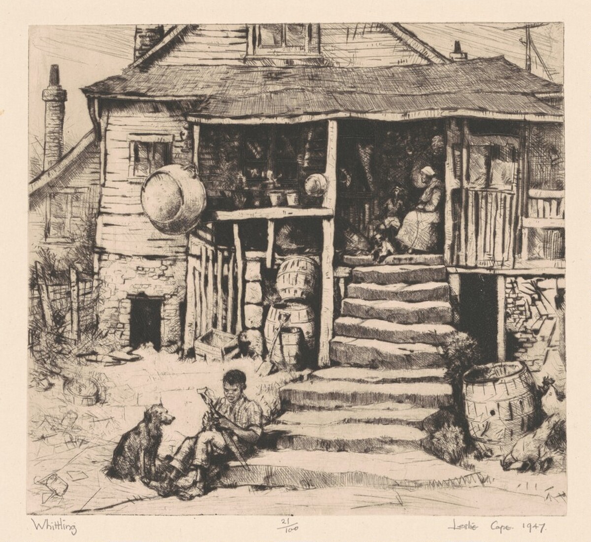 Whittling by Leslie Cope