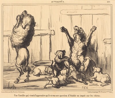 Une Famille qui vient d'apprendre...  un impot sur les chiens