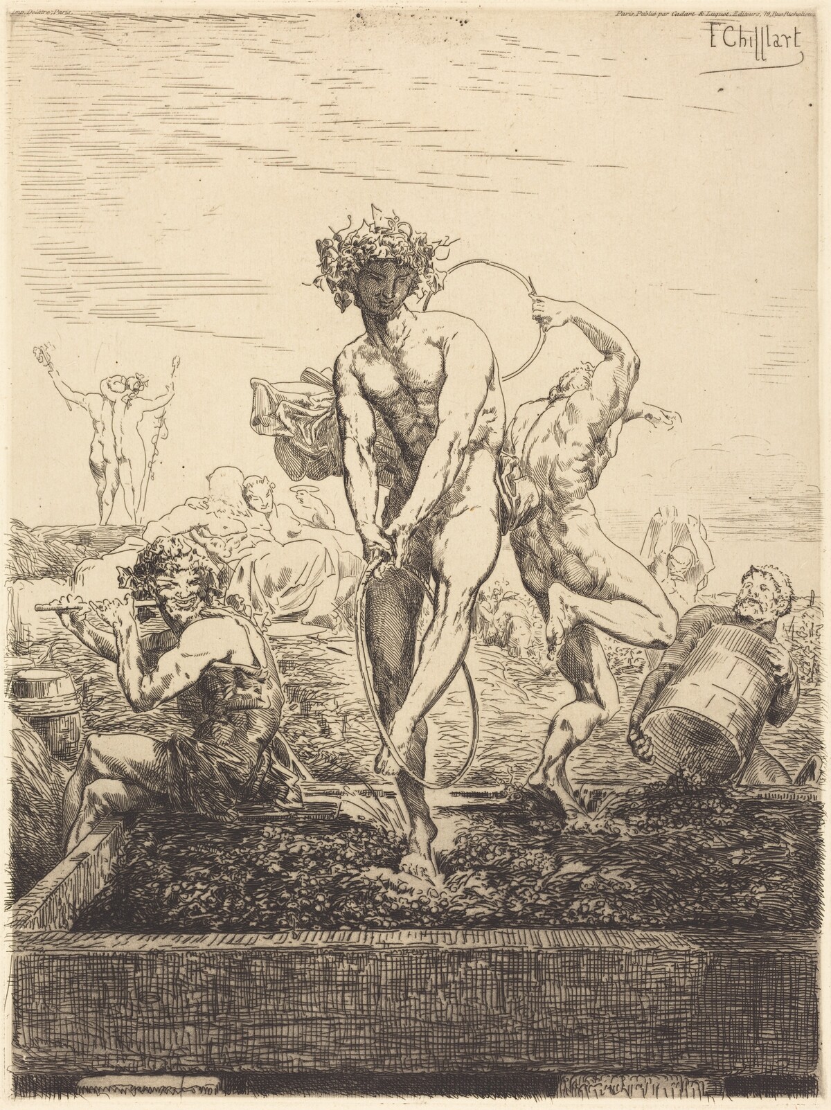 Grape Harvest by François-Nicolas Chifflart