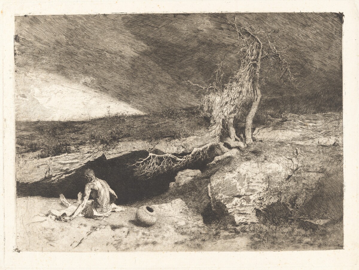 The Anchorite by Mariano Fortuny Marsal