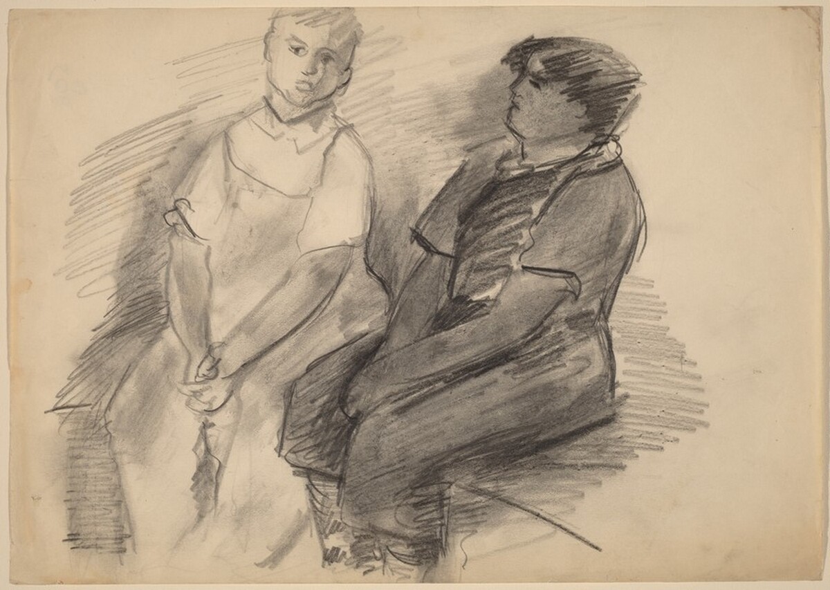 Two Seated Men by Mark Rothko