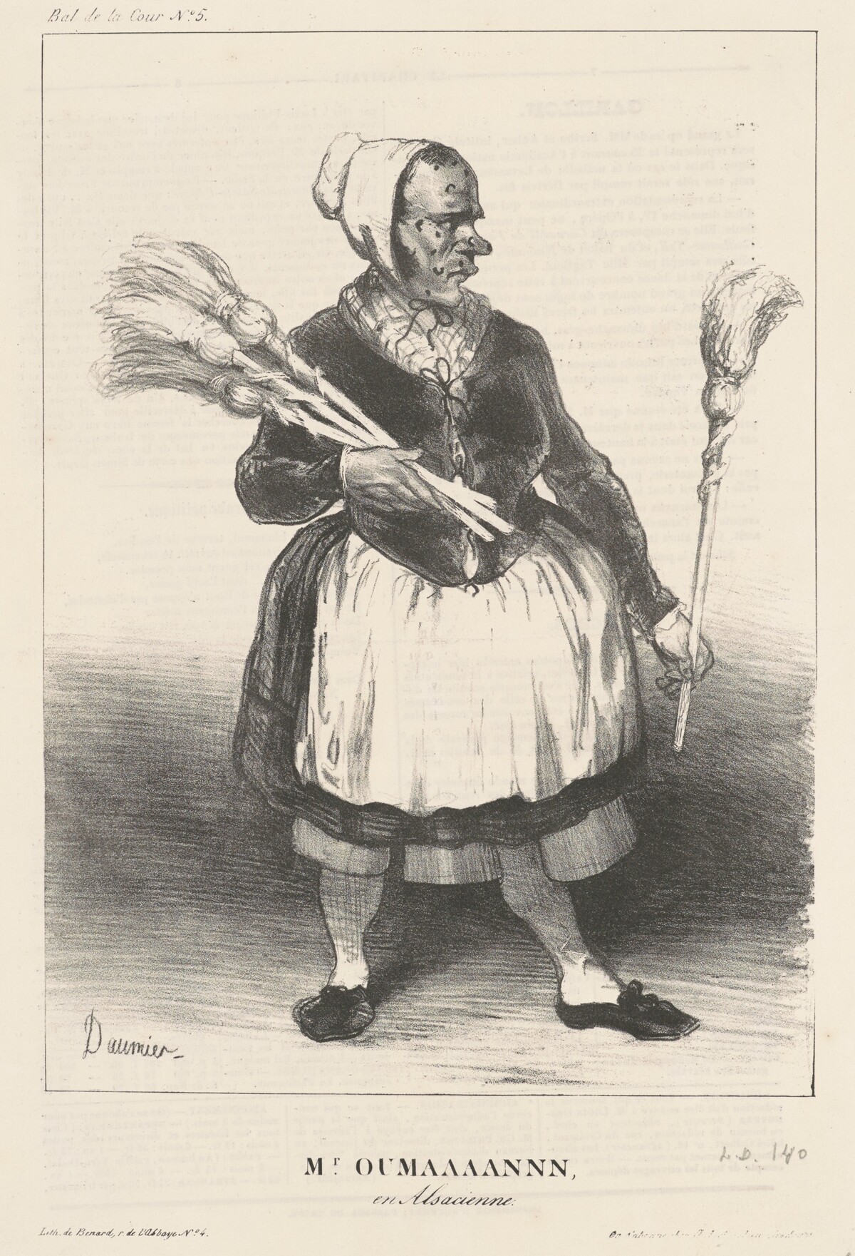 Coulman en Alsacienne by Honoré Daumier