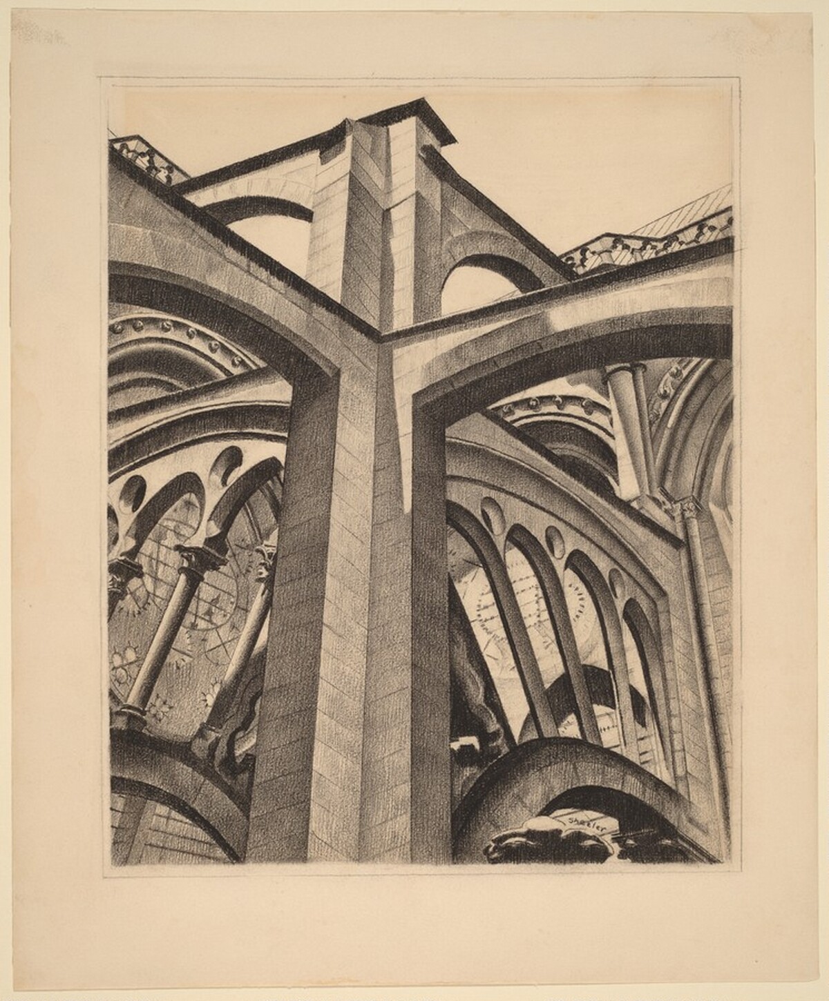 Chartres Cathedral by Charles Sheeler
