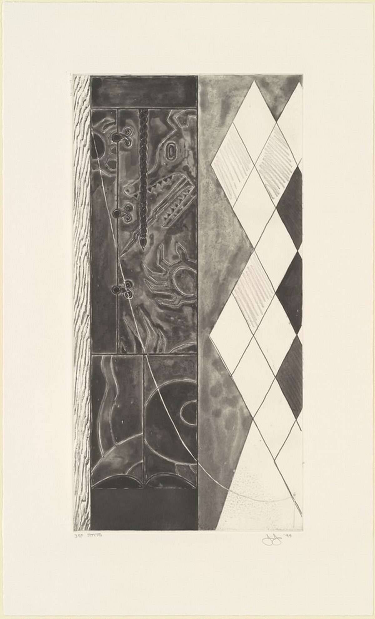 Untitled [state proof of 3rd state] by Jasper Johns