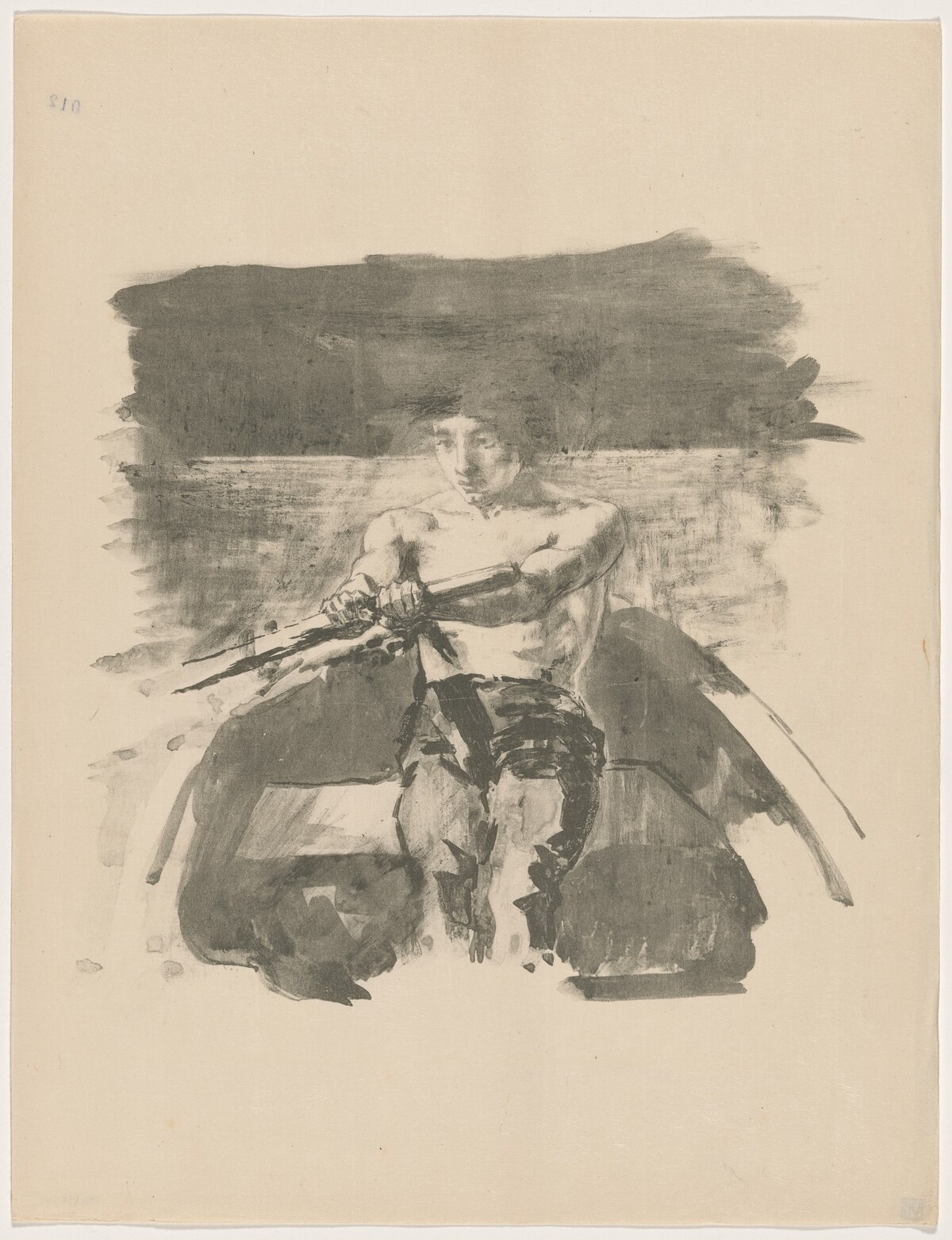 Etude (Le rameur) by Alexandre Lunois