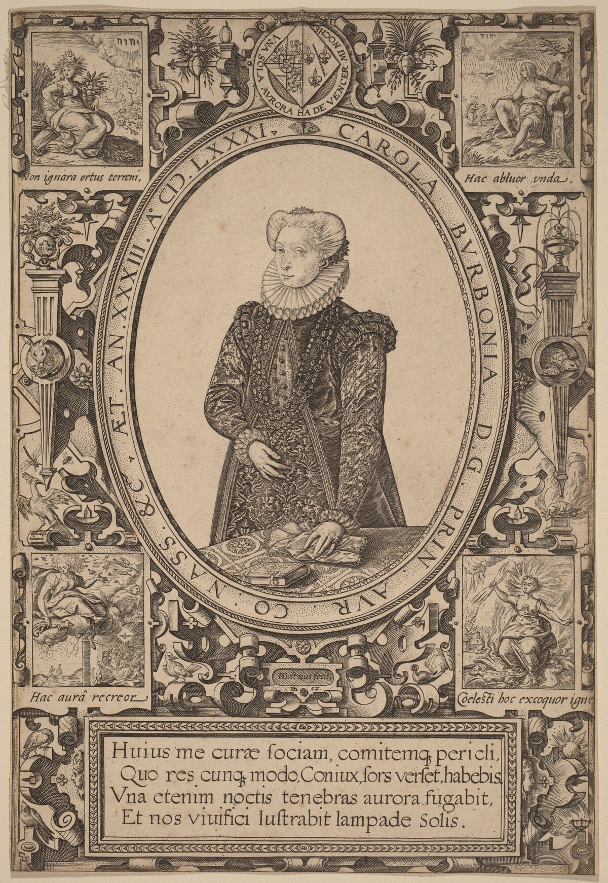 Charlotte of Bourbon by Hendrik Goltzius