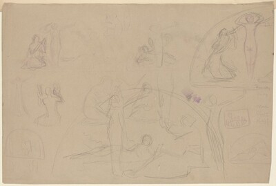 Studies for a Lunette [verso]