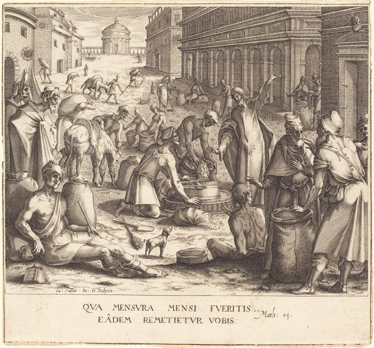The Grain Weighers by Jacques Callot