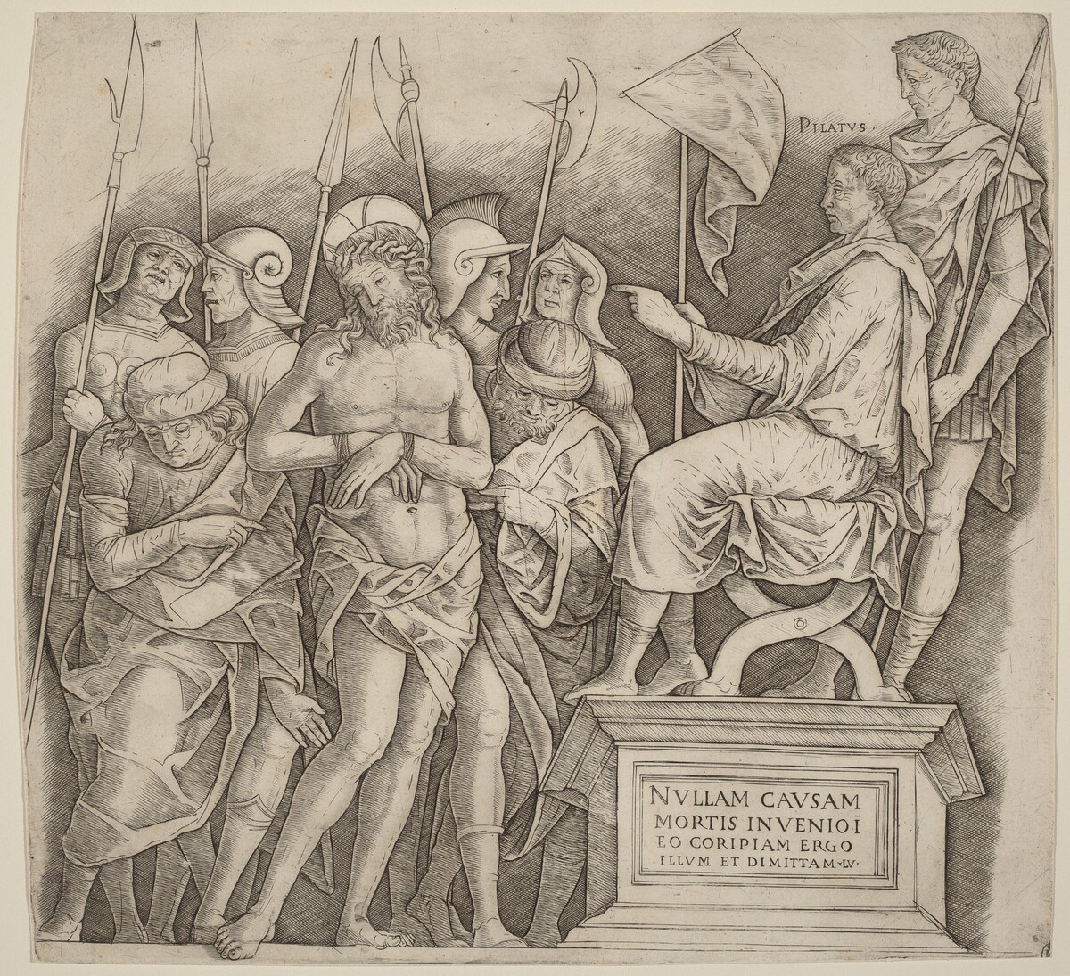 Christ before Pilate by Giovanni Antonio da Brescia