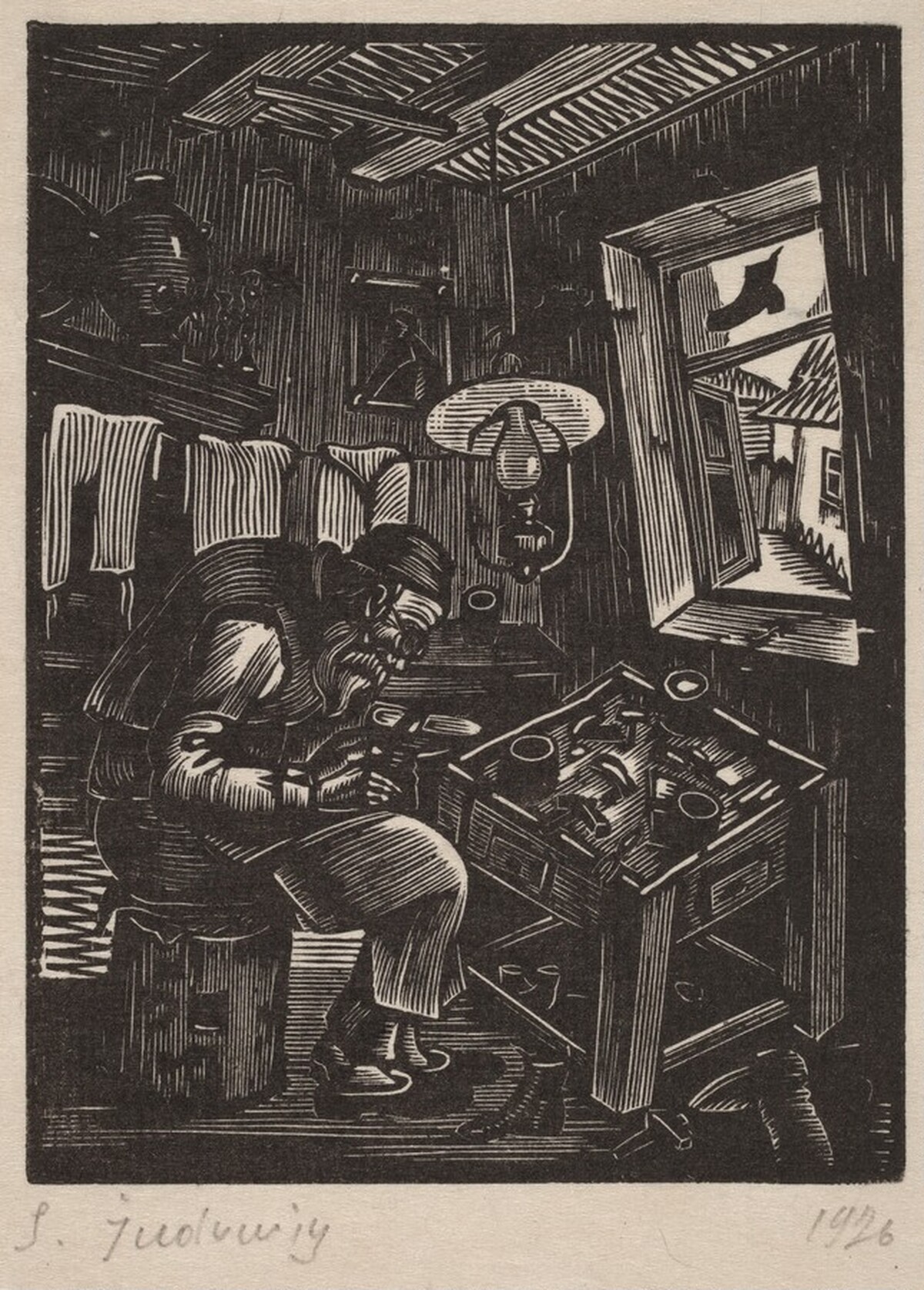 Shoemaker by Solomon Borisovich Judovin