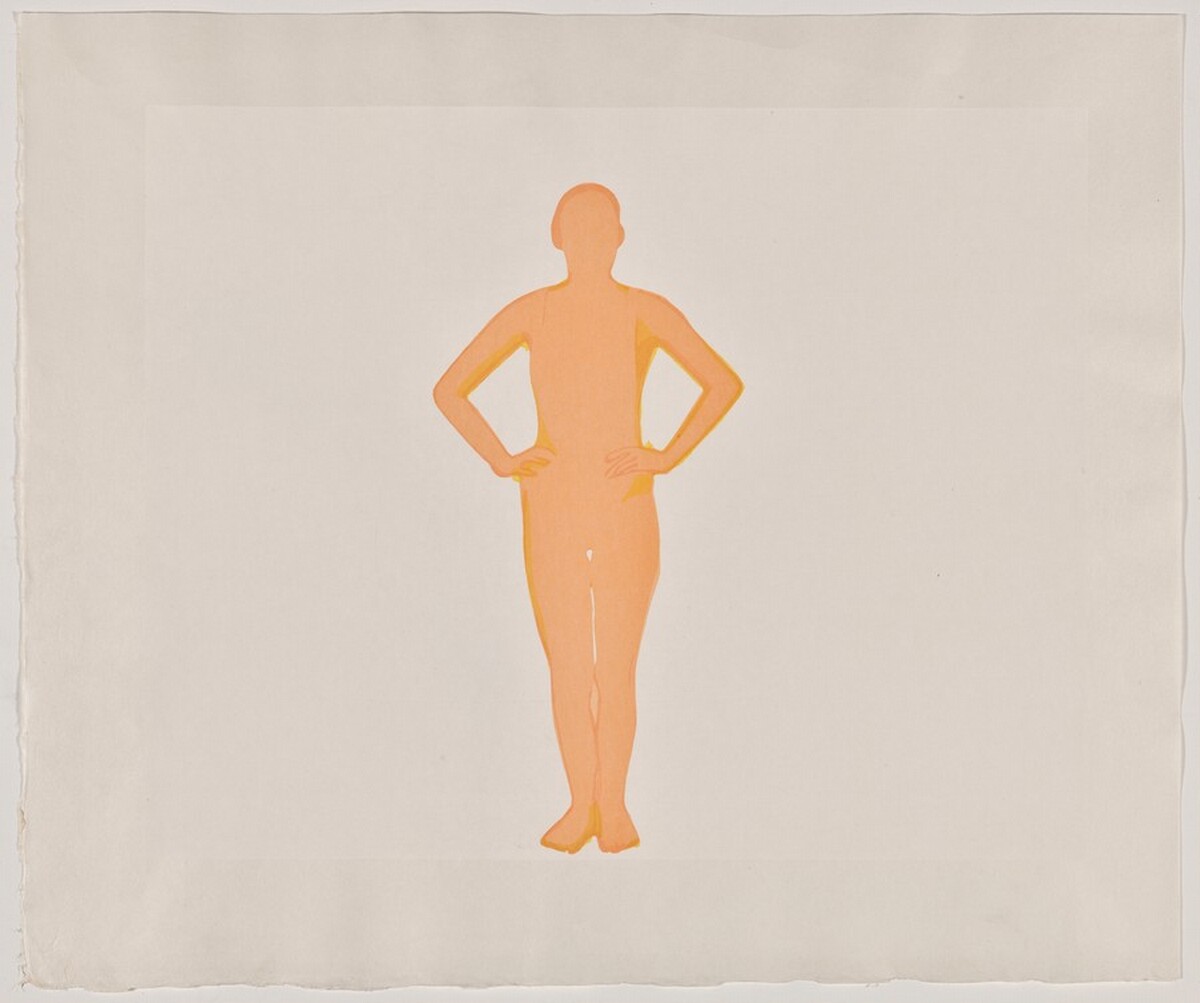 Swimmer [working proof 4] by Alex Katz