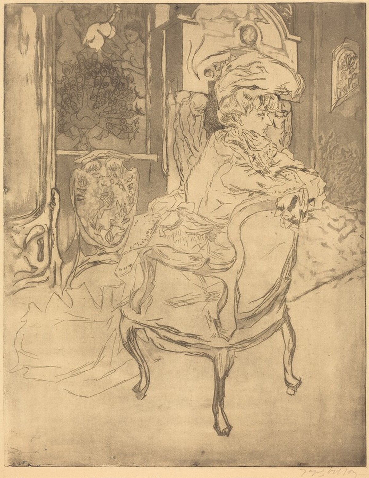 La Parisienne (2) by Jacques Villon