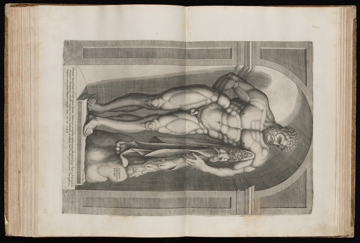 The Farnese Hercules by Jacob Bos, published by Antonio Lafreri