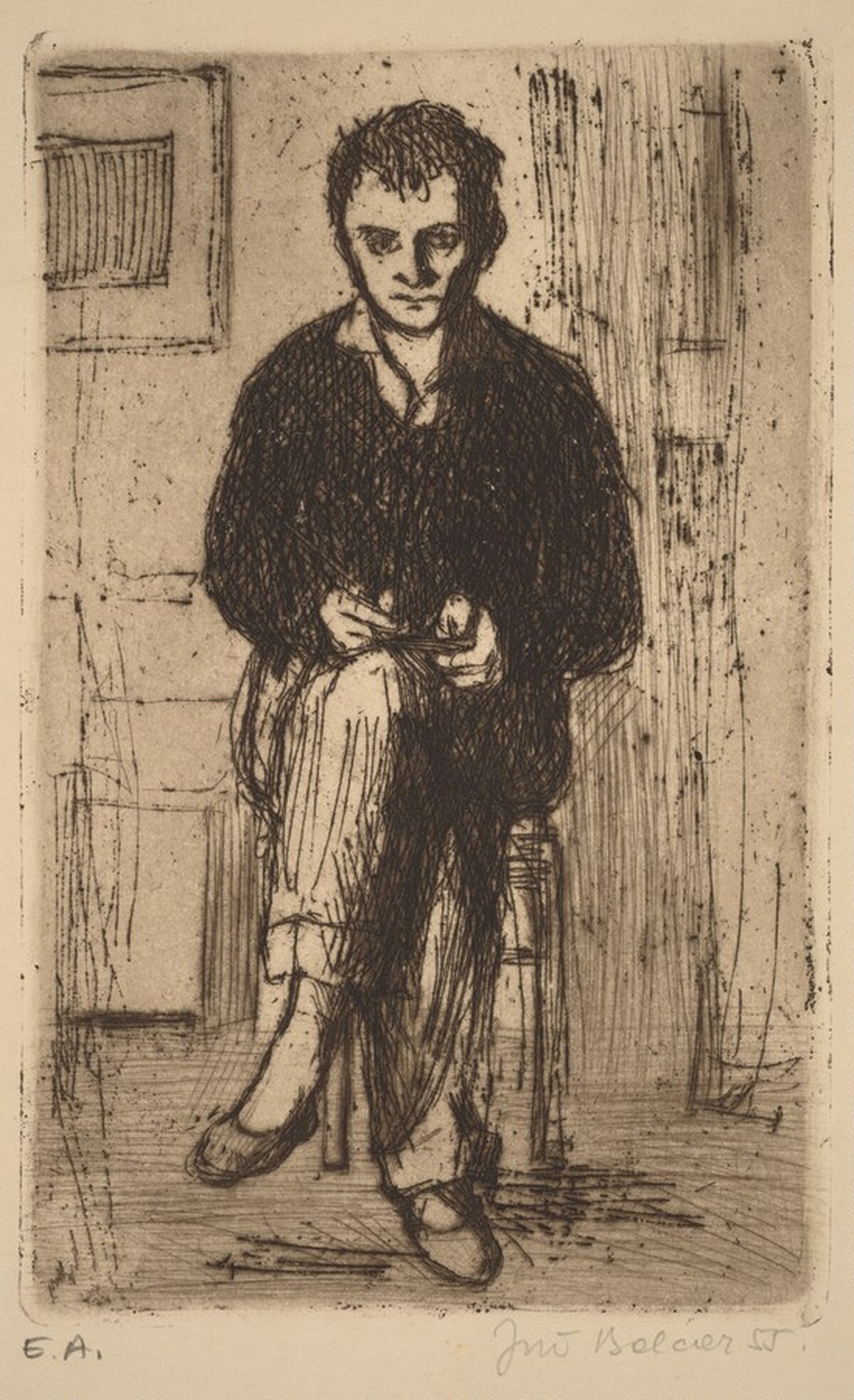 Self-Portrait V by Jirí Balcar