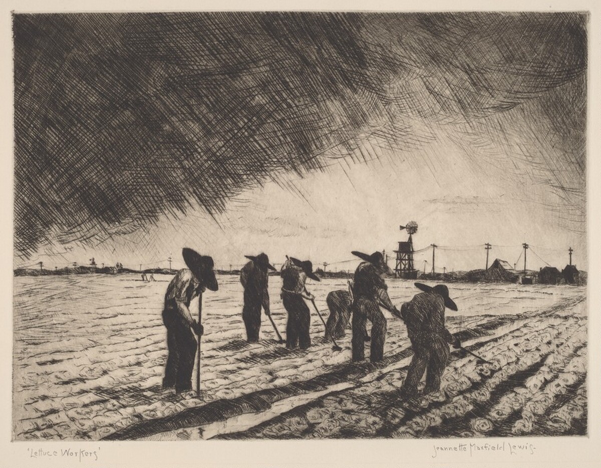Lettuce Workers by Jeannette Maxfield Lewis