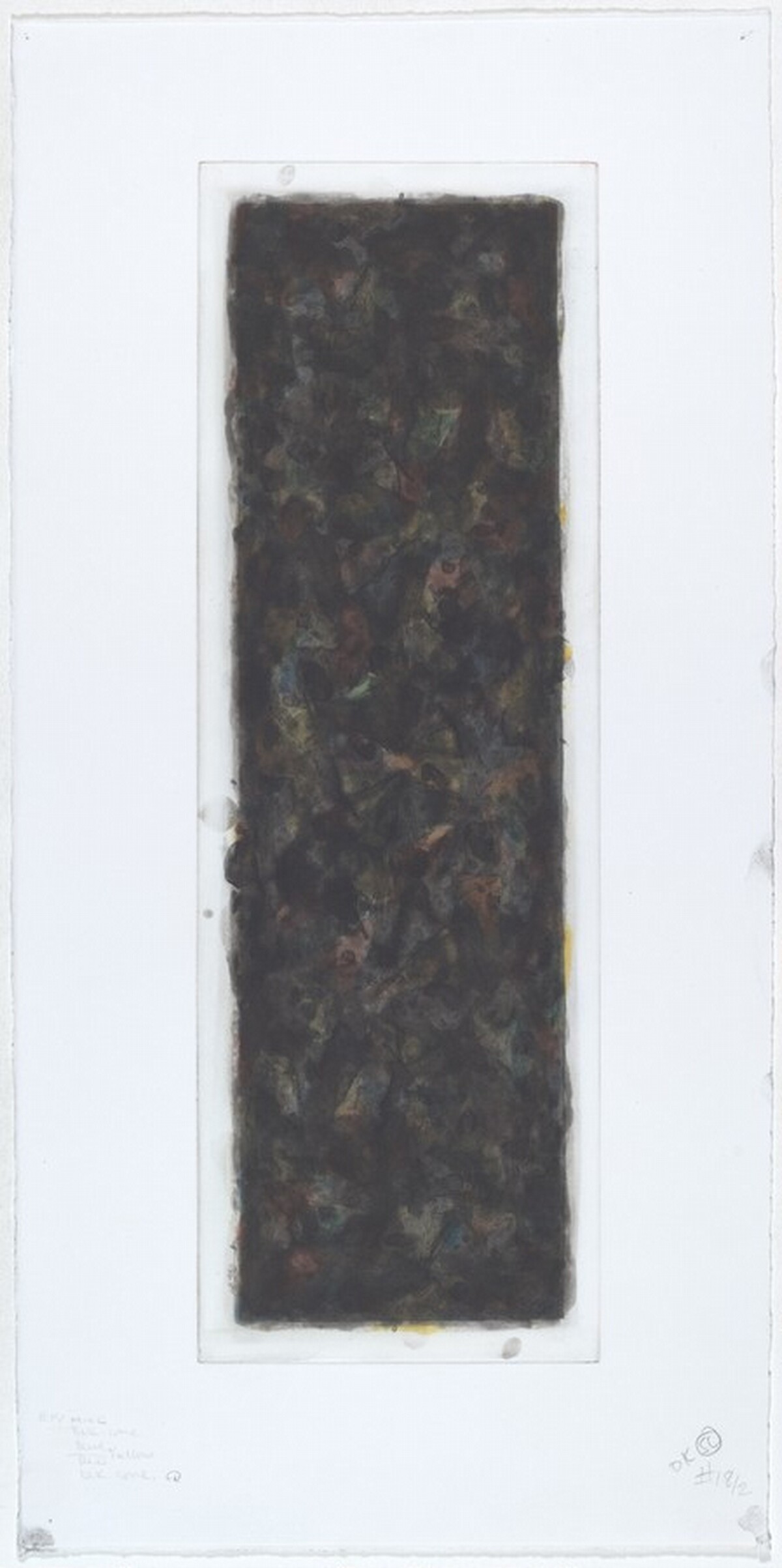 Color & Black, 30 x 17/2 by Sol LeWitt