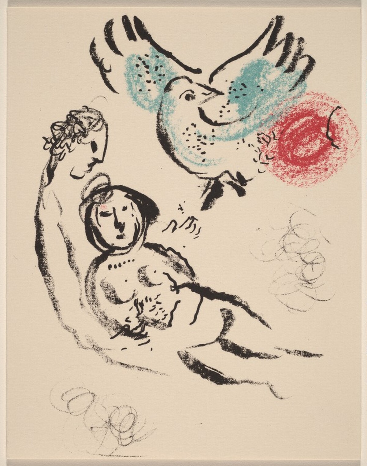 Greeting Card for 1969 by Marc Chagall