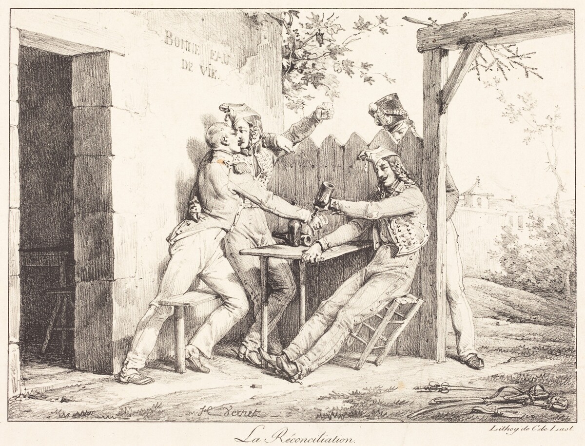 La Reconciliation by Horace Vernet