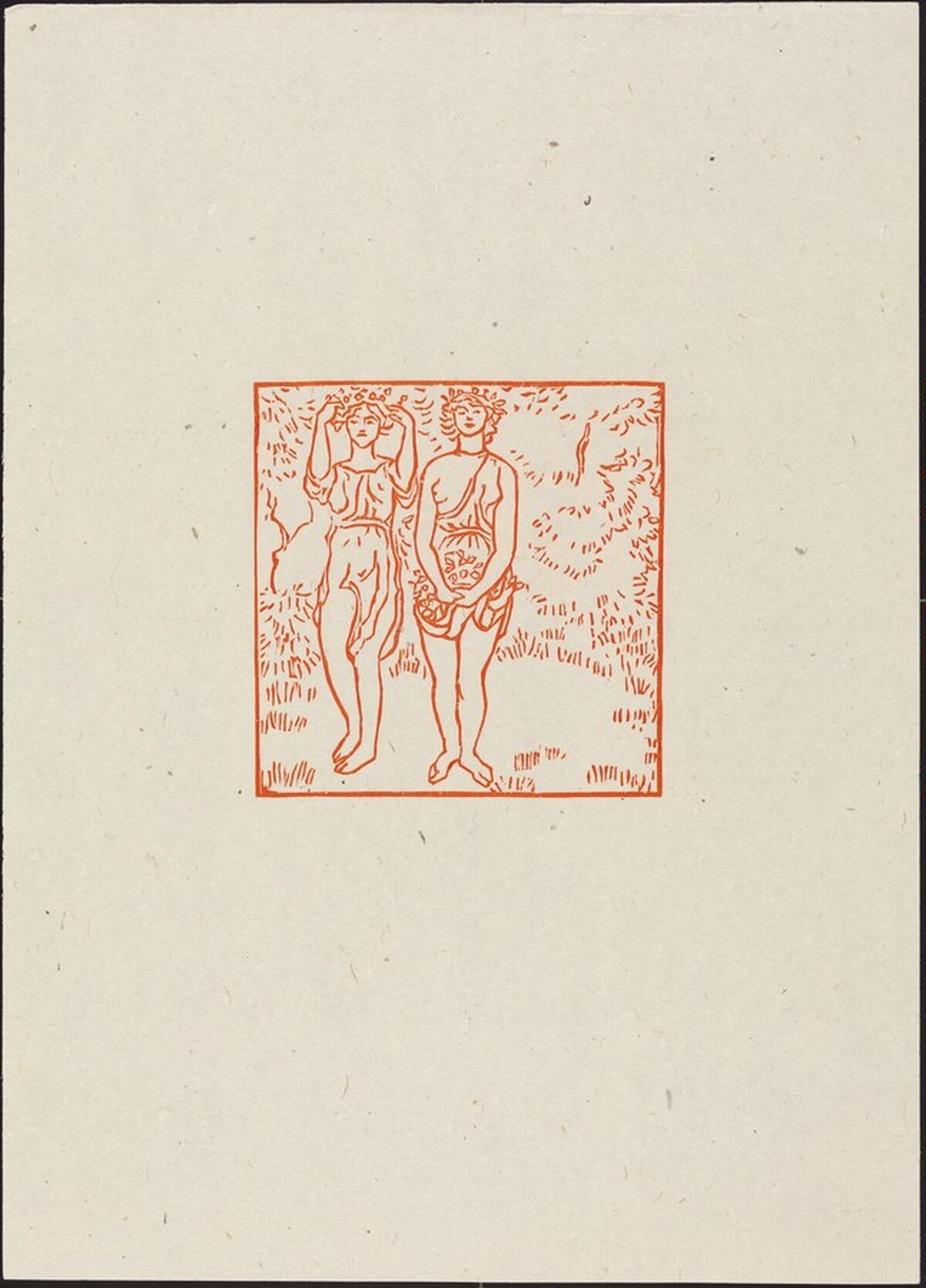 Tenth Eclogue: Hamadryads, Girls of the Woodlands (Hamadryade de la Foret) by Aristide Maillol