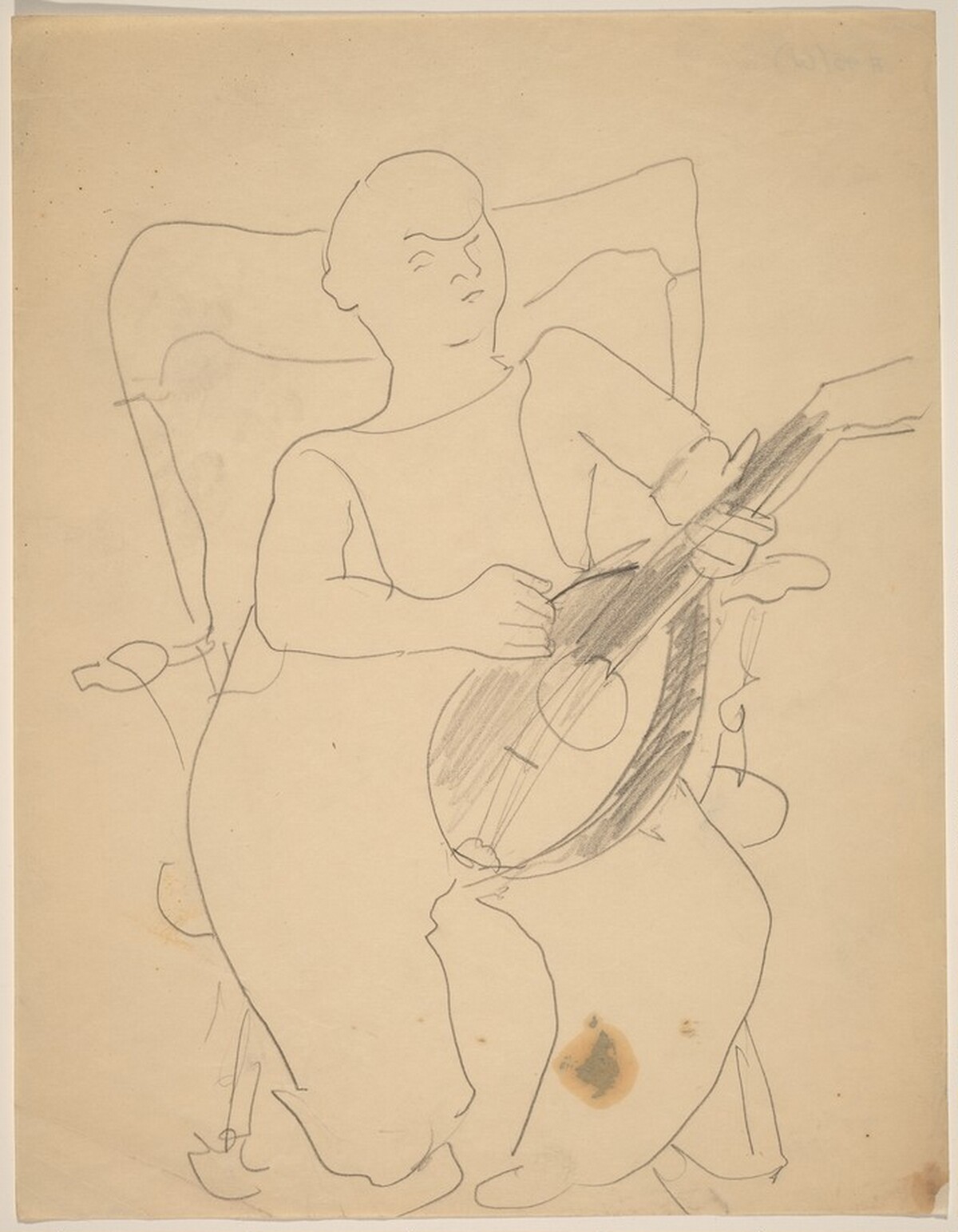 Seated Boy with Lute by Mark Rothko
