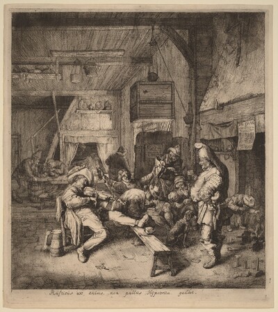 Violin Player Seated in a Tavern