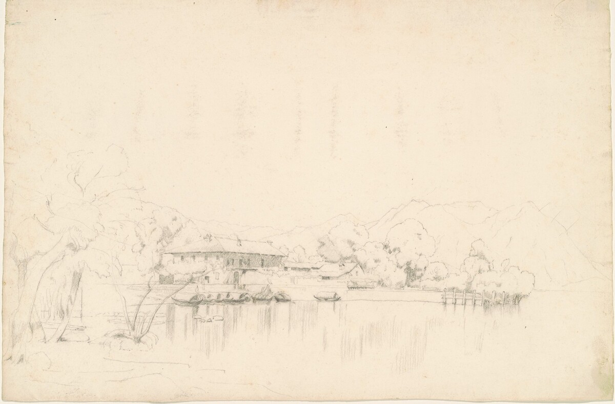 Lake Houses by Worthington Whittredge