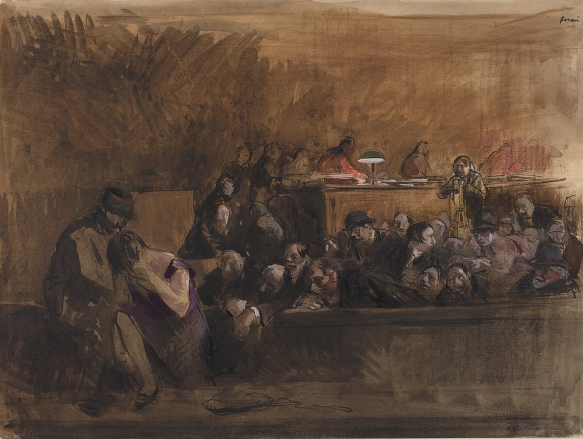Court Scene by Jean-Louis Forain