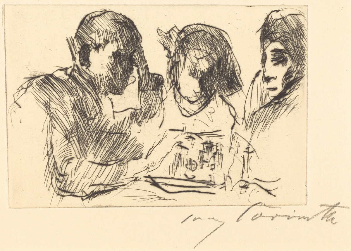 Schachspiel (Chess Players) by Lovis Corinth