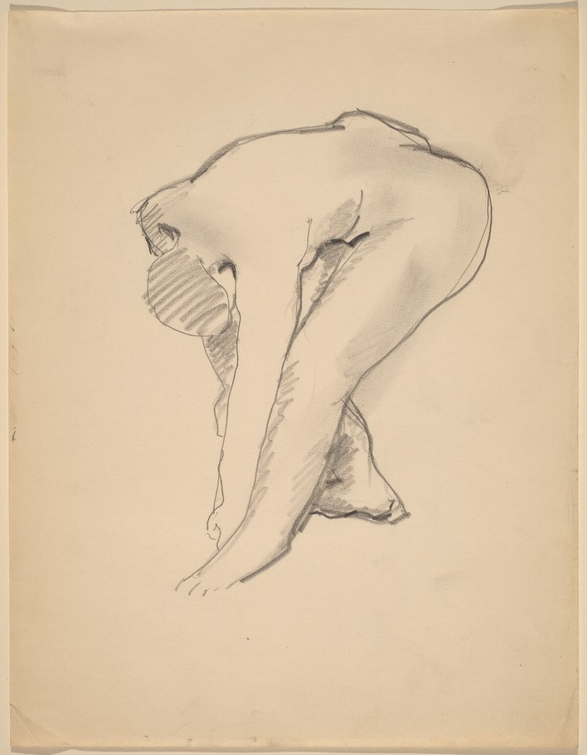Nude, Bending Forward, Arms Relaxed by Mark Rothko