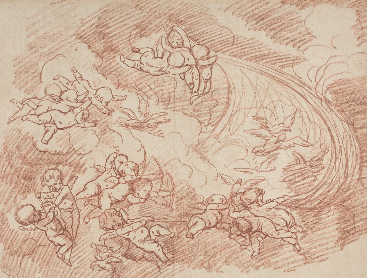 The Veil of Cupids by French 18th Century