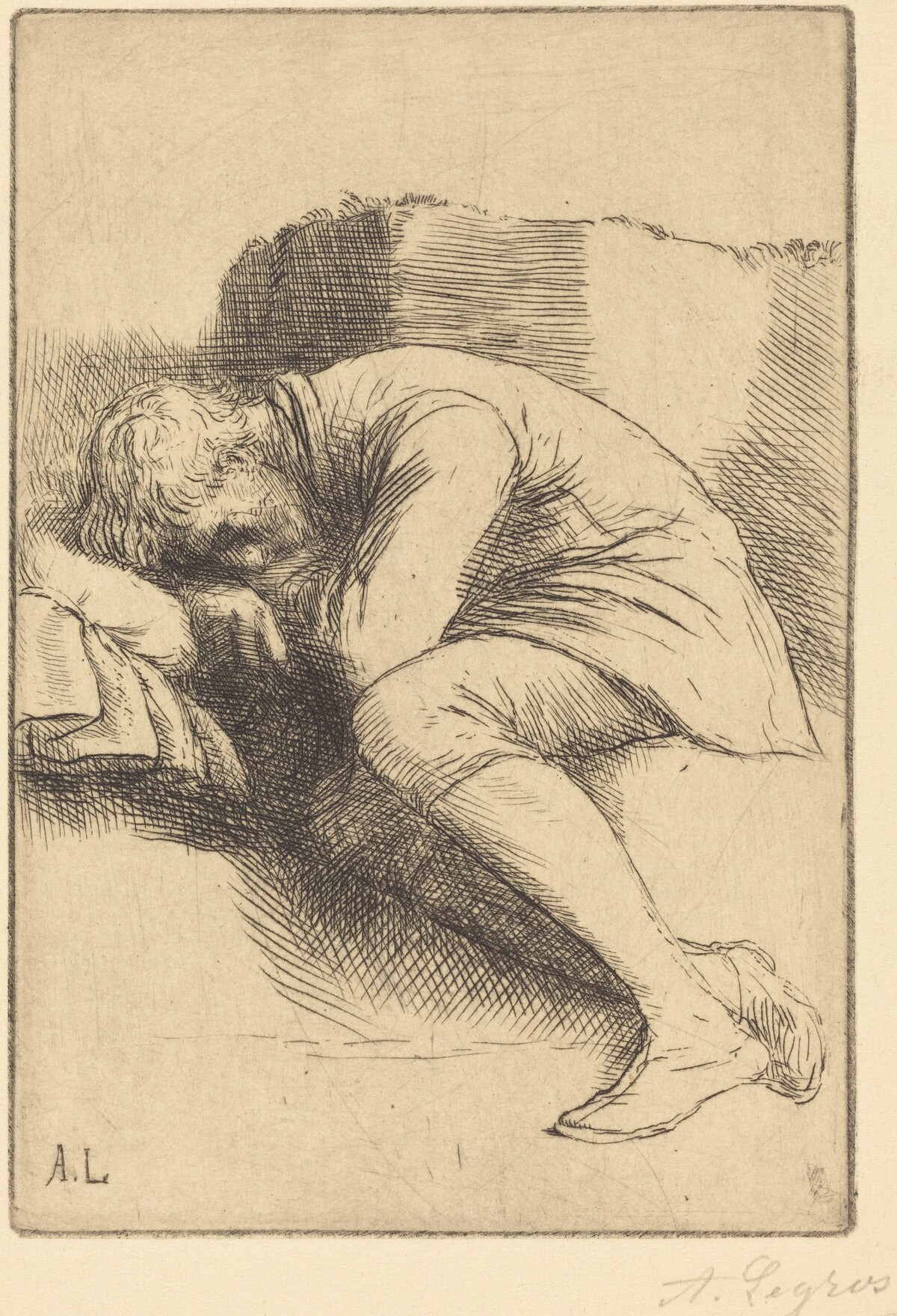 Sleeper (Un dormeur) by Alphonse Legros