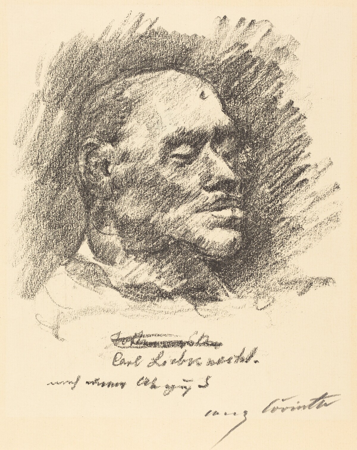 Totenmaske Liebknechts (Liebknecht's Death Mask) by Lovis Corinth