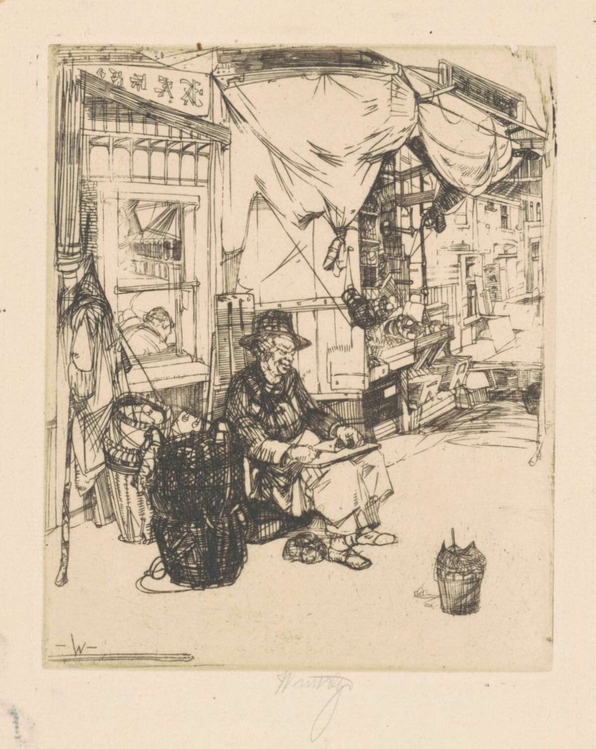 Small Fruit Stall by John W. Winkler