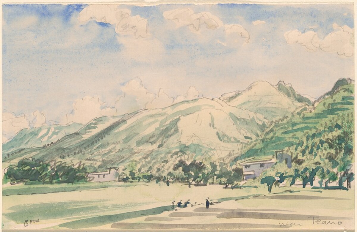 Near Tearro, Campania by Sir Muirhead Bone