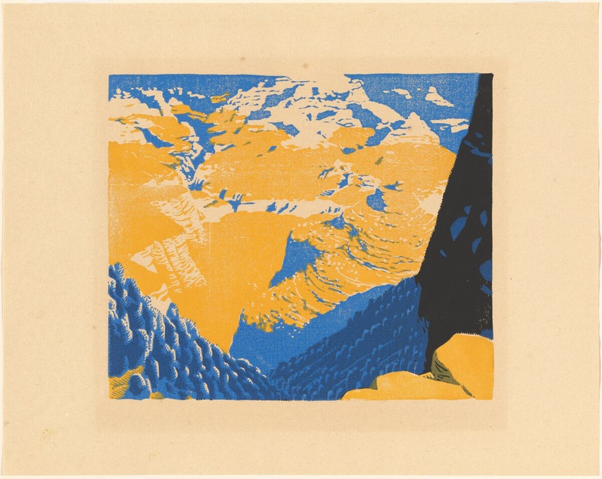 Bright Angel Trail by Gustave Baumann