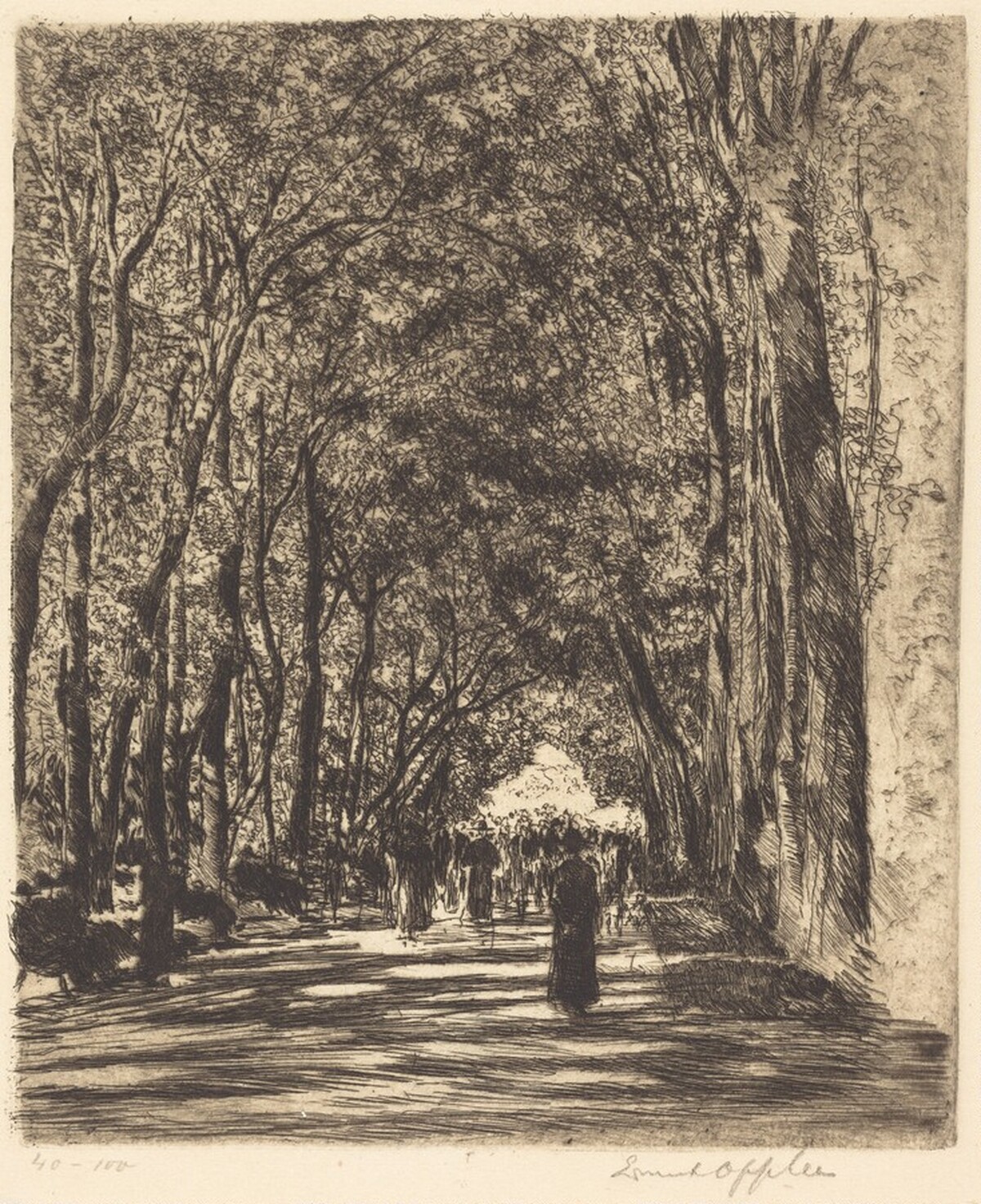 Under the Oaks by Ernst Oppler