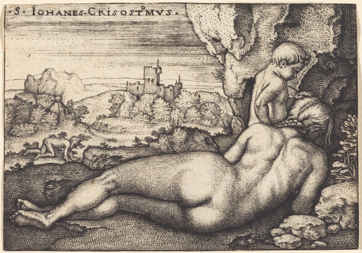 The Penance of Saint John Chrysostom by Sebald Beham and Barthel Beham