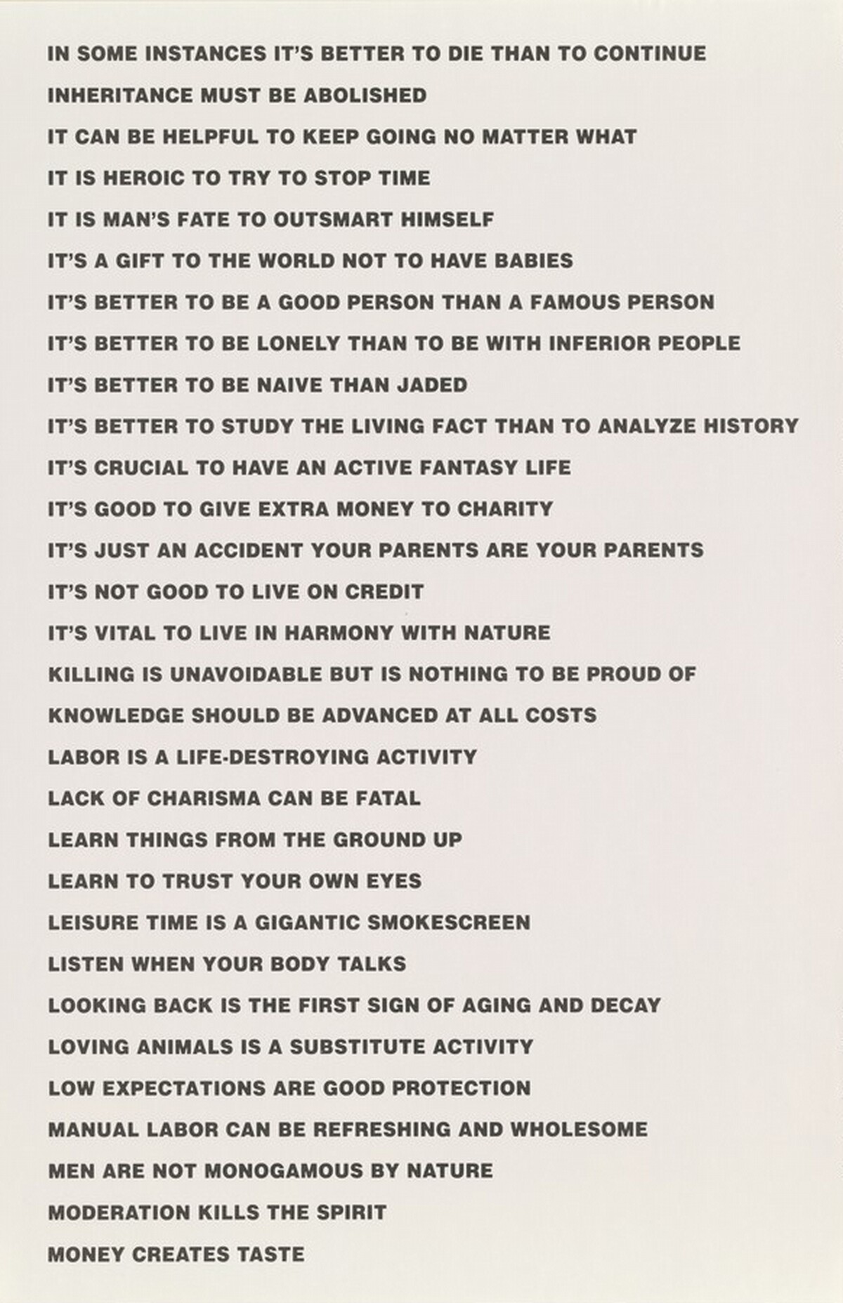 Truism by Jenny Holzer