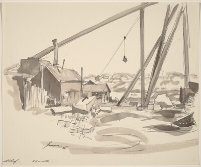 Wharf and Crane