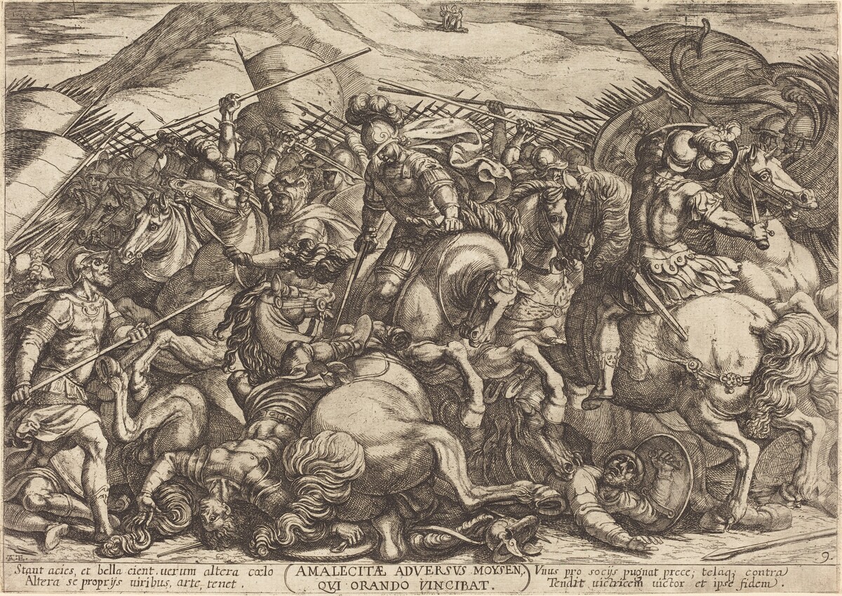 The Defeat of the Amalikits by the Hebrews by Antonio Tempesta