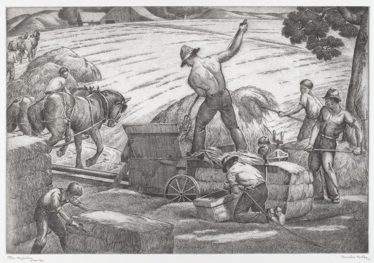 The Haybalers by Cornelis Botke