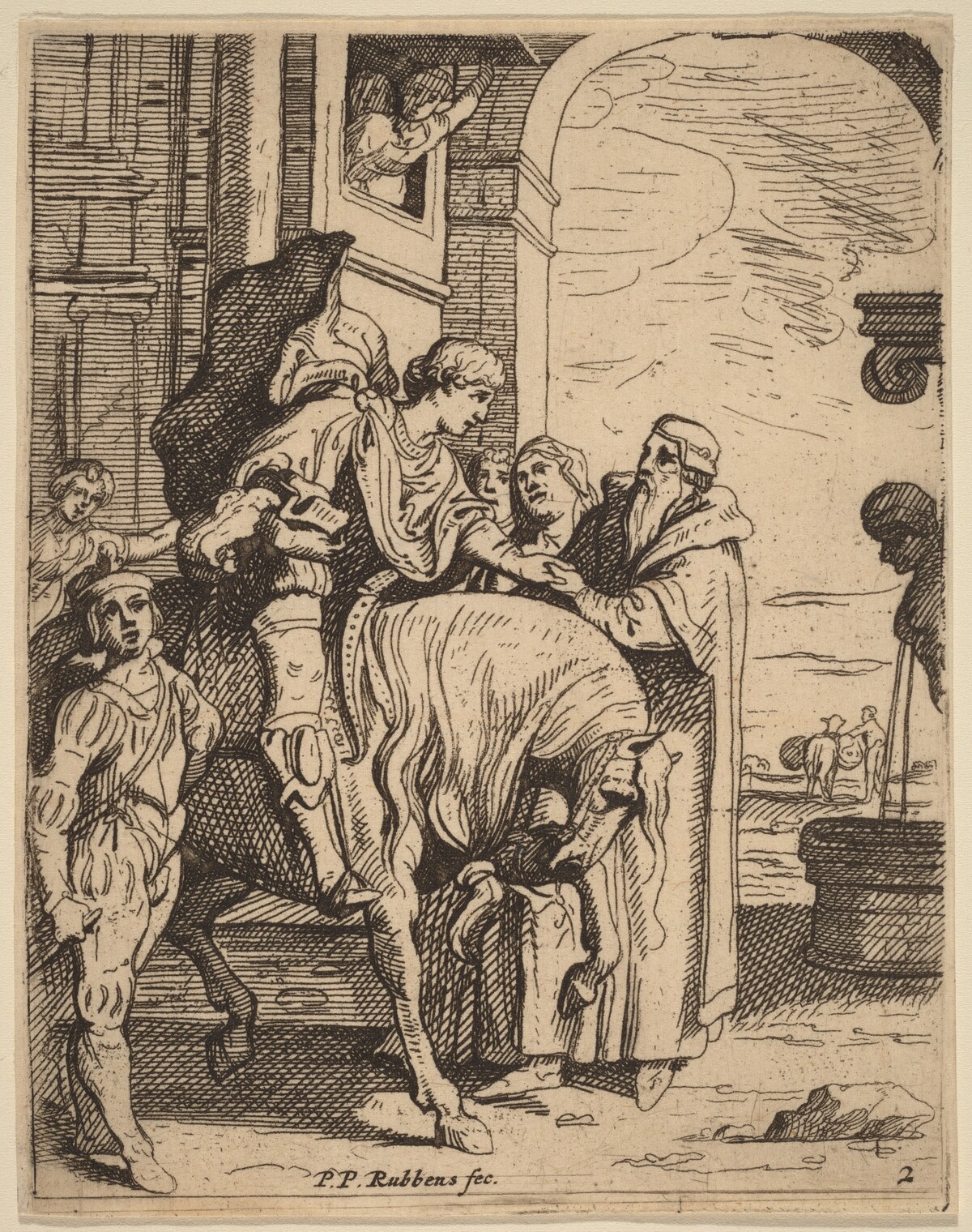 The Prodigal Son Bids Farewell to His Father by Theodoor van Thulden after Sir Peter Paul Rubens