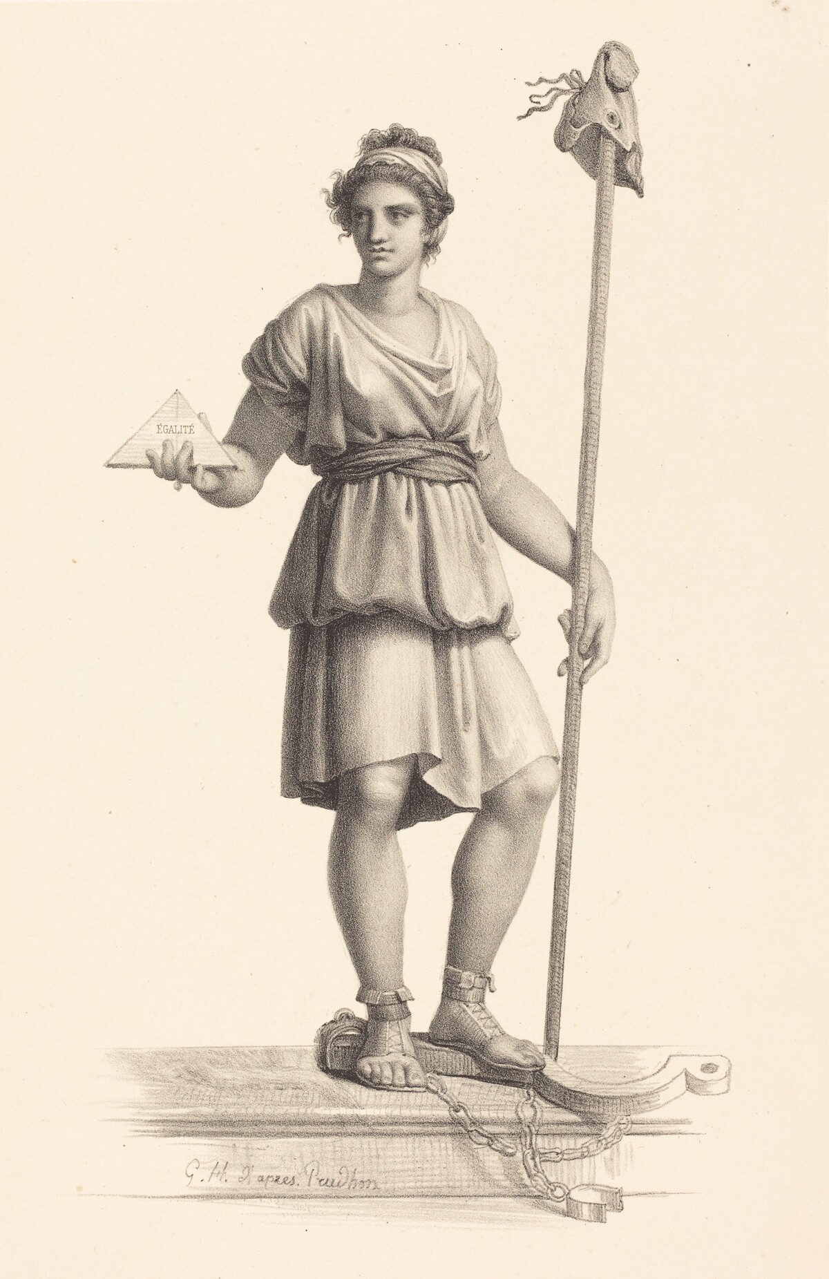La République Française by Monogrammist G.H. after Pierre Paul Prud'hon