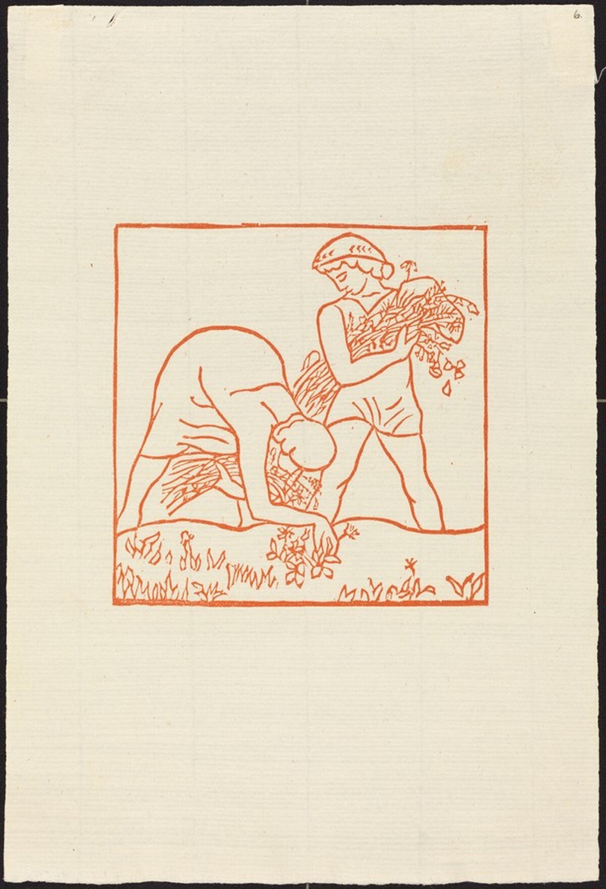 First Book: Daphnis and Chloe Picking Flowers(Daphnis et Chloe rammassant des fleurs) by Aristide Maillol