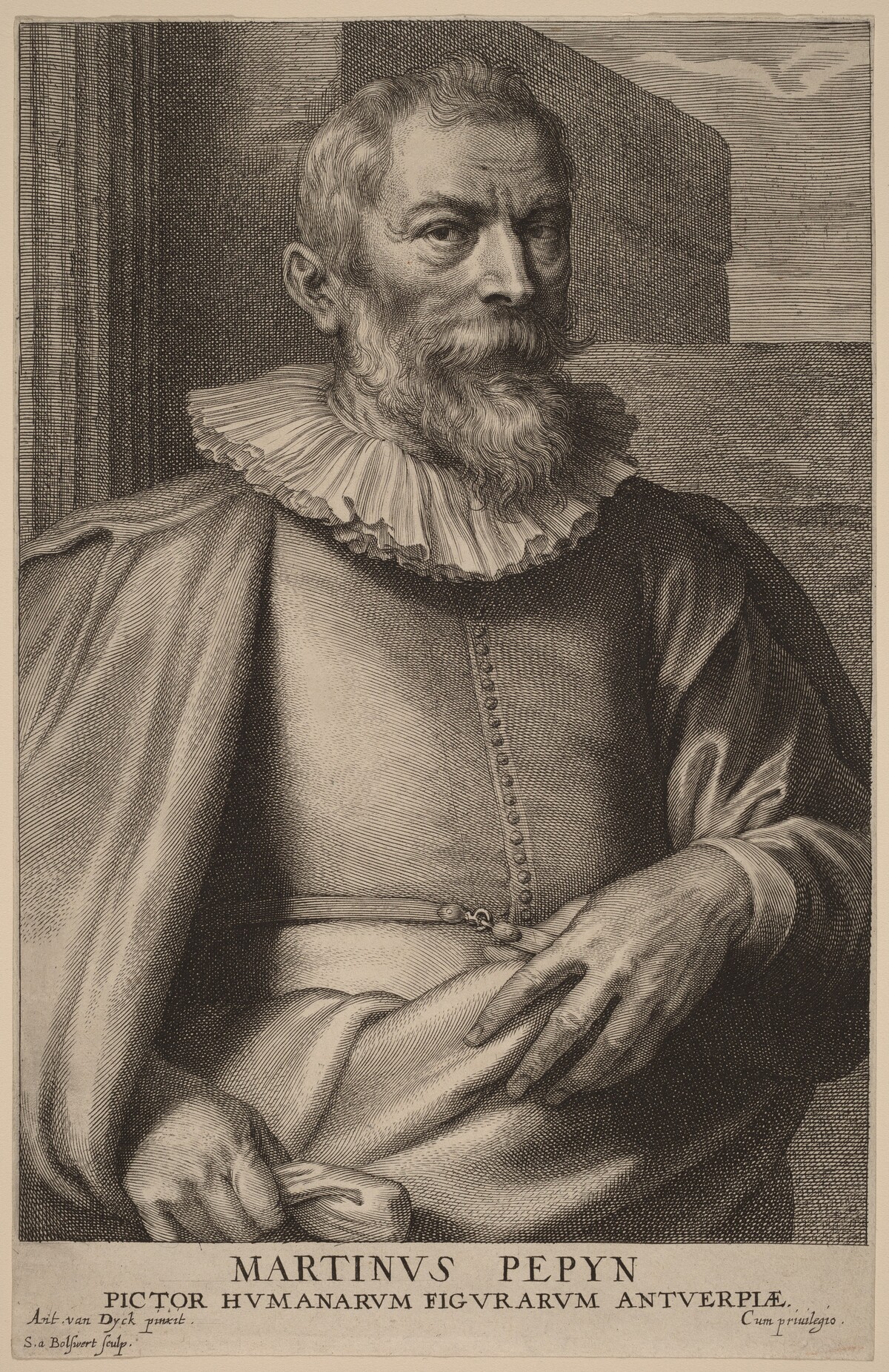Marten Pepyn by Schelte Adams Bolswert after Sir Anthony van Dyck