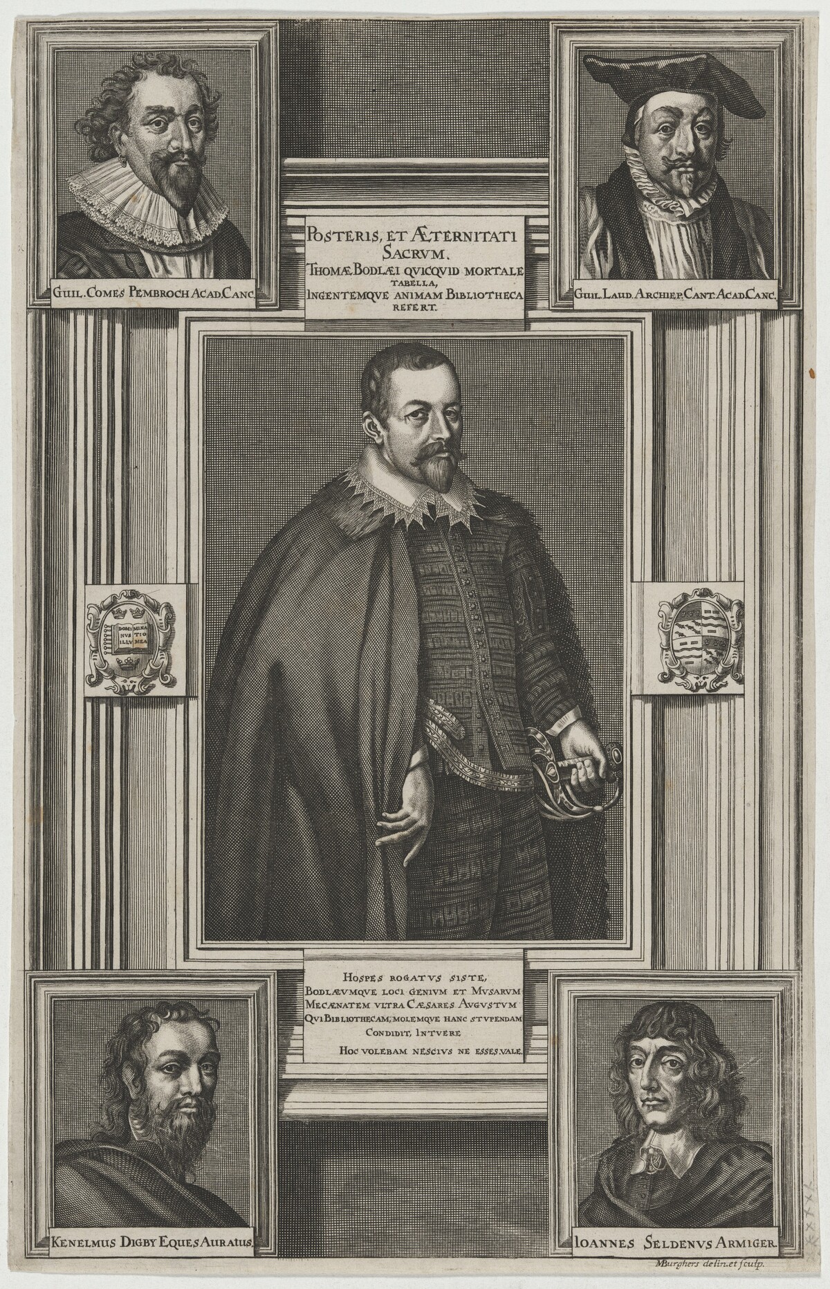 Thomas Bodley by Michael Burghers