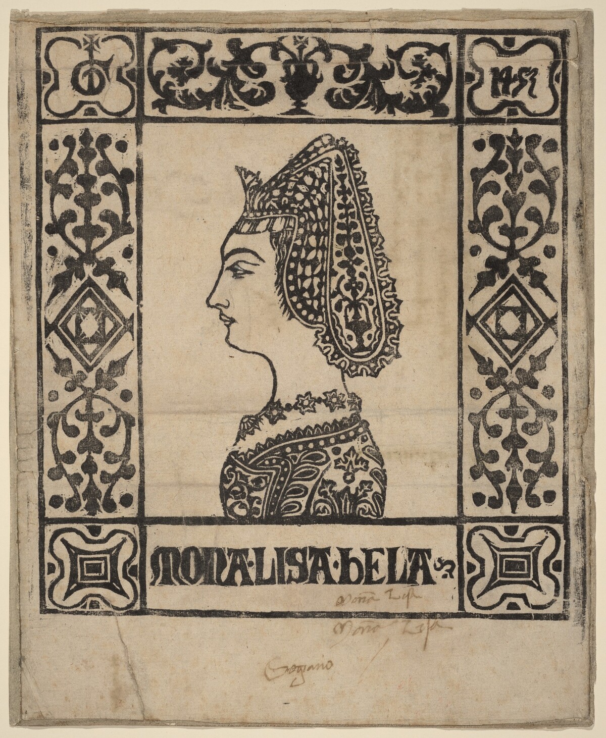 Mona Lisa Bela by Italian 15th Century