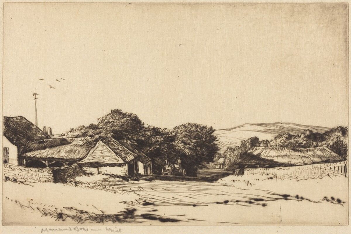 East Blatchington by Sir Muirhead Bone